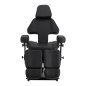 Professionele tattoo stoel Pro Ink 605 met soepele verstelling zwart voor tattoo en permanente make-up in salon en praktijk