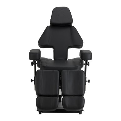 Professionele tattoo stoel Pro Ink 605 met soepele verstelling zwart voor tattoo en permanente make-up in salon en praktijk