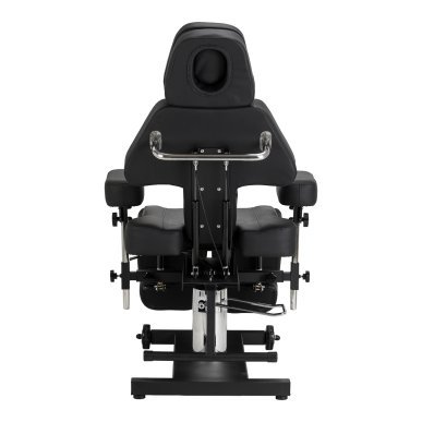 Professionele tattoo stoel Pro Ink 605 met soepele verstelling zwart voor tattoo en permanente make-up in salon en praktijk