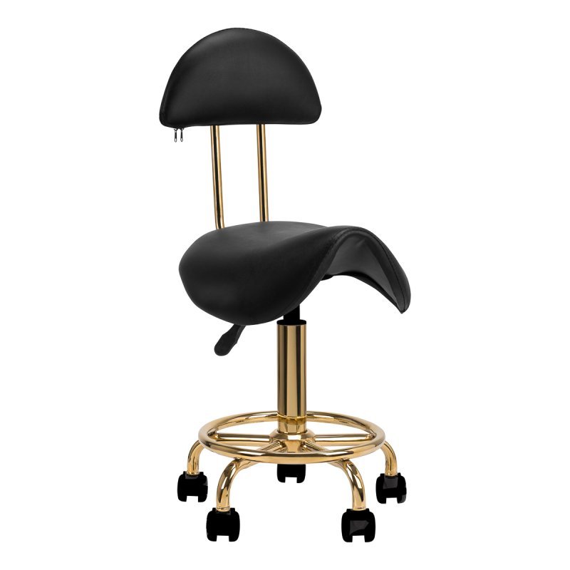 Cosmetic stool 6001-G gold black