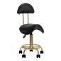 Cosmetic stool 6001-G gold black