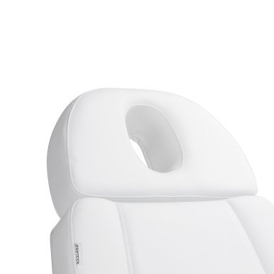 Verwarmde behandelstoel Azzurro Lux met 3 motoren in wit voor cosmetische behandelingen, pedicure en esthetiek