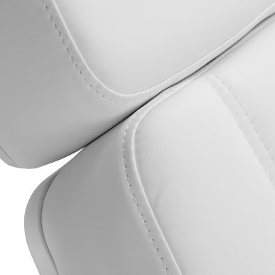 Verwarmde behandelstoel Azzurro Lux met 3 motoren in wit voor cosmetische behandelingen, pedicure en esthetiek