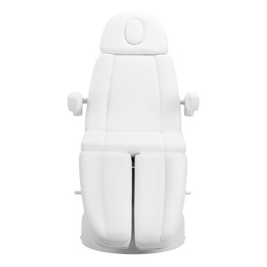 Elektrische pedicurestoel Azzurro Lux met 3 motoren, wit, voor cosmetische behandelingen en professioneel saloncomfort