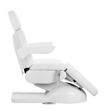 Elektrische pedicurestoel Azzurro Lux met 3 motoren, wit, voor cosmetische behandelingen en professioneel saloncomfort