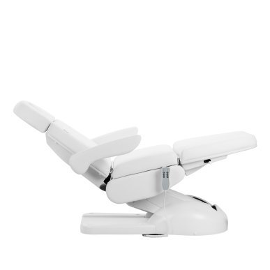Elektrische pedicurestoel Azzurro Lux met 3 motoren, wit, voor cosmetische behandelingen en professioneel saloncomfort