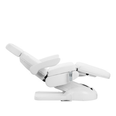 Elektrische pedicurestoel Azzurro Lux met 3 motoren, wit, voor cosmetische behandelingen en professioneel saloncomfort