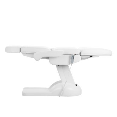 Elektrische pedicurestoel Azzurro Lux met 3 motoren, wit, voor cosmetische behandelingen en professioneel saloncomfort