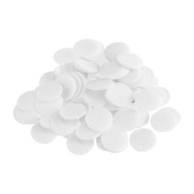 Grote katoenen filters voor microdermabrasie 40 stuks voor diamant microdermabrasie, diameter 16 mm voor professioneel gebruik