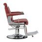 Gabbiano Visionerio barber chair red chrome frame