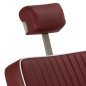 Gabbiano Visionerio barber chair red chrome frame