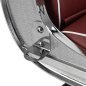 Gabbiano Visionerio barber chair red chrome frame