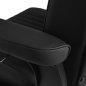 Barberstoel Gabbiano Visionerio zwart met zwart frame voor professionele barbering, scheerbehandelingen en herensalons