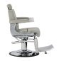Gabbiano Visionerio barber chair grey chrome frame