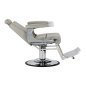 Professionele barberstoel Gabbiano Visionerio grijs met chroom frame voor barbering en dagelijks salonwerk Professionele barberstoel Gabbiano Visionerio grijs met chroom frame voor barbering en dagelijks salonwerk