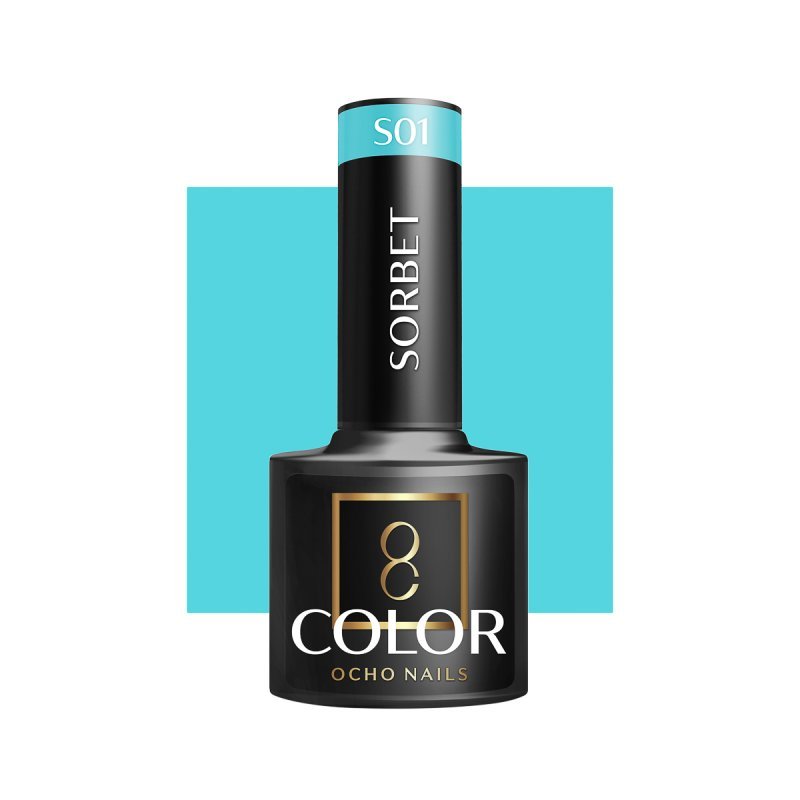 Hybride nagellak OCHO NAILS Sorbet S01 5 g voor professionele nagelstyling met intense kleur en glanzende, duurzame finish Hybride nagellak OCHO NAILS Sorbet S01 5 g voor professionele nagelstyling met intense kleur en glanzende, duurzame finish
