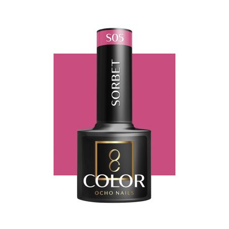 Hybride nagellak OCHO NAILS Sorbet S05 5 g voor professionele nagelstyling met intense kleur, glans en salonkwaliteit