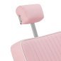 Barberstoel Gabbiano Visionerio roze met chroom frame voor professionele barbering, scheerbehandelingen en herensalons