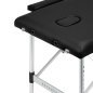 Inklapbare aluminium massagetafel BALANCE met 2 segmenten in zwart voor massage, fysiotherapie en mobiele behandelingen Inklapbare aluminium massagetafel BALANCE met 2 segmenten in zwart voor massage, fysiotherapie en mobiele behandelingen