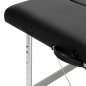 Inklapbare aluminium massagetafel BALANCE met 2 segmenten in zwart voor massage, fysiotherapie en mobiele behandelingen Inklapbare aluminium massagetafel BALANCE met 2 segmenten in zwart voor massage, fysiotherapie en mobiele behandelingen