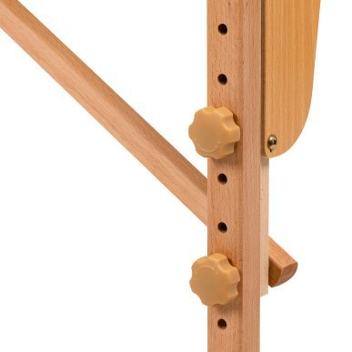 Inklapbare houten massagetafel BALANCE met 2 segmenten in wit voor massage, fysiotherapie en mobiele behandelingen