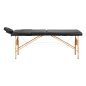 Inklapbare houten massagetafel BALANCE zwart voor massage, fysiotherapie en mobiele behandelingen in salon en praktijk Inklapbare houten massagetafel BALANCE zwart voor massage, fysiotherapie en mobiele behandelingen in salon en praktijk