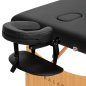 Inklapbare houten massagetafel BALANCE zwart voor massage, fysiotherapie en mobiele behandelingen in salon en praktijk Inklapbare houten massagetafel BALANCE zwart voor massage, fysiotherapie en mobiele behandelingen in salon en praktijk