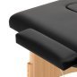 Inklapbare houten massagetafel BALANCE zwart voor massage, fysiotherapie en mobiele behandelingen in salon en praktijk Inklapbare houten massagetafel BALANCE zwart voor massage, fysiotherapie en mobiele behandelingen in salon en praktijk