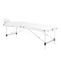 Inklapbare massagetafel BALANCE met 3 segmenten, wit, voor massage, fysiotherapie en mobiele behandelingen in de praktijk