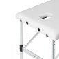 Inklapbare massagetafel BALANCE met 3 segmenten, wit, voor massage, fysiotherapie en mobiele behandelingen in de praktijk