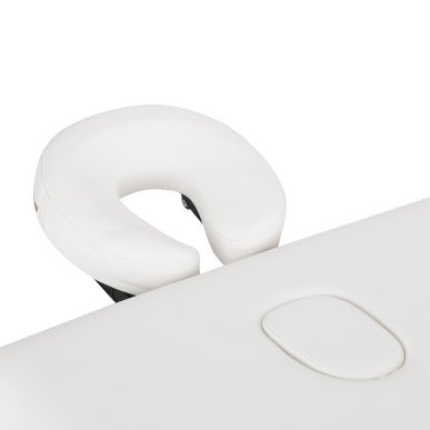 Inklapbare massagetafel BALANCE met 3 segmenten, wit, voor massage, fysiotherapie en mobiele behandelingen in de praktijk