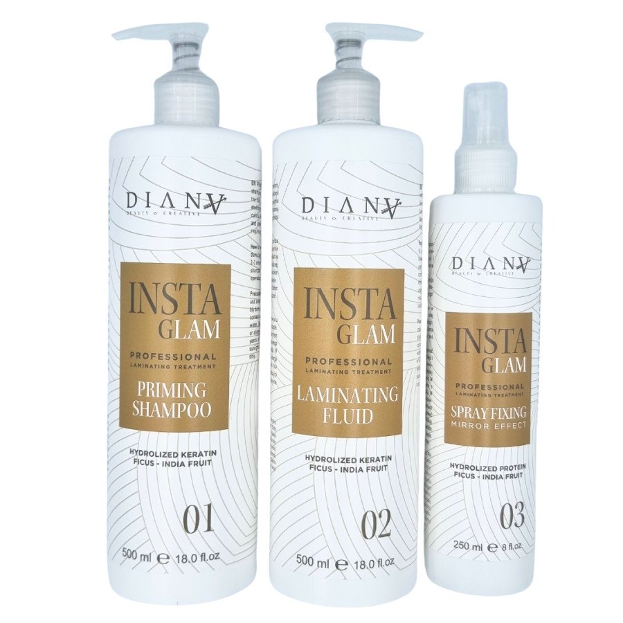 Instaglam hair lamination treatment set 500ml + 500ml + 250ml