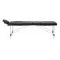 Inklapbare massagetafel BALANCE aluminium 3 segmenten zwart voor massage, fysiotherapie en mobiele behandelingen Inklapbare massagetafel BALANCE aluminium 3 segmenten zwart voor massage, fysiotherapie en mobiele behandelingen