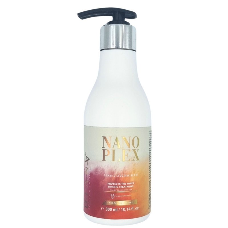 Professionele haarbescherming NanoPlex 300ml voor nanoplastie, keratine en hitte styling bij droog verzwakt haar