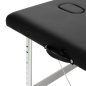 Inklapbare massagetafel BALANCE aluminium 3 segmenten zwart voor massage, fysiotherapie en mobiele behandelingen Inklapbare massagetafel BALANCE aluminium 3 segmenten zwart voor massage, fysiotherapie en mobiele behandelingen