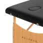Inklapbare houten massagetafel BALANCE met 3 segmenten, zwart, voor massage en mobiele fysiotherapie Inklapbare houten massagetafel BALANCE met 3 segmenten, zwart, voor massage en mobiele fysiotherapie