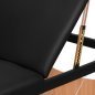 Inklapbare houten massagetafel BALANCE met 3 segmenten, zwart, voor massage en mobiele fysiotherapie Inklapbare houten massagetafel BALANCE met 3 segmenten, zwart, voor massage en mobiele fysiotherapie
