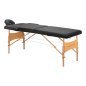 BALANCE wooden folding massage table 2 segment 190x70 black