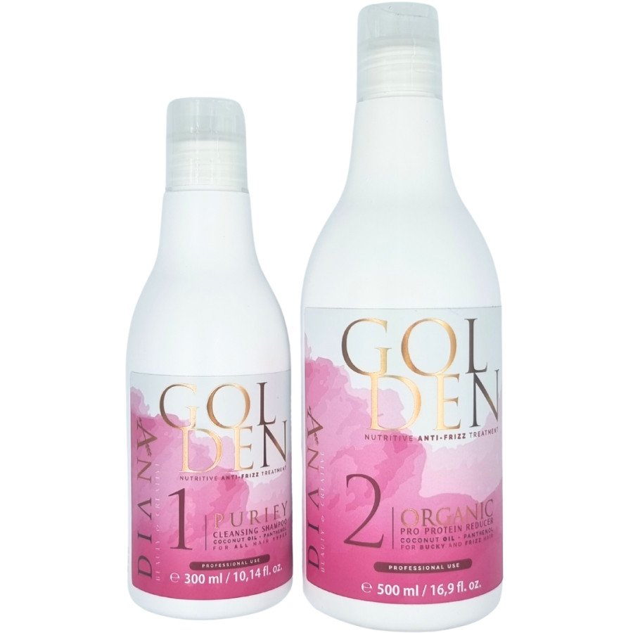 Golden protein/keratinebehandeling set 500ml+300ml