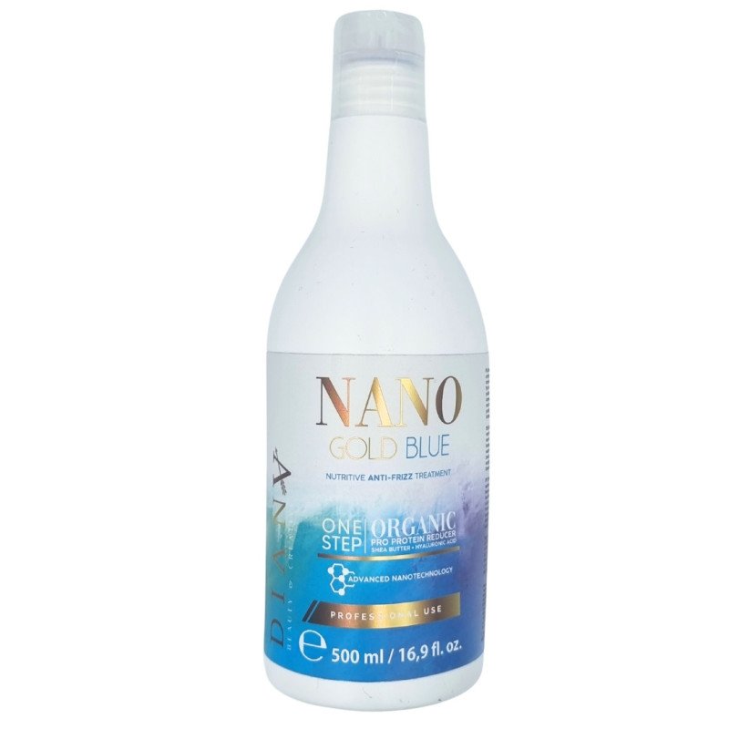 Nanoplastia NanoBlue 500ml organische permanente haar straightening voor blond, beschadigd, krullend en gevoelig haar Nanoplastia NanoBlue 500ml organische permanente haar straightening voor blond, beschadigd, krullend en gevoelig haar