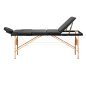 BALANCE wooden folding massage table 3 segment 190x70 black