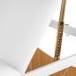 Houten massagetafel BALANCE met 3 segmenten, 190x70 cm, wit voor massage en fysiotherapie en mobiele behandelingen