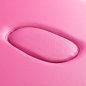 Inklapbare aluminium massagetafel BALANCE met 2 segmenten in roze voor massage, fysiotherapie en mobiele behandelingen