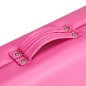 Inklapbare aluminium massagetafel BALANCE met 2 segmenten in roze voor massage, fysiotherapie en mobiele behandelingen