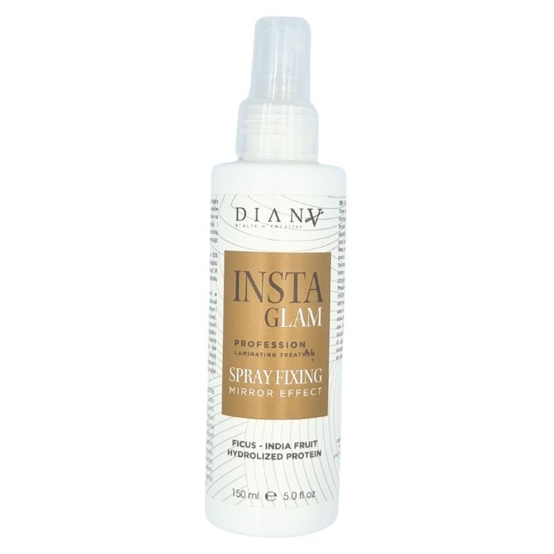 Fixing spray InstaGLam 150ml voor haarlaminering, spiegeleffect, glans en gladheid als professionele thuisverzorging
