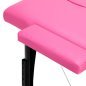 Inklapbare houten massagetafel BALANCE met 2 segmenten in roze en zwart voor massage, fysiotherapie en mobiele behandelingen Inklapbare houten massagetafel BALANCE met 2 segmenten in roze en zwart voor massage, fysiotherapie en mobiele behandelingen