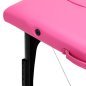 Inklapbare houten massagetafel BALANCE met 2 segmenten in roze en zwart voor massage, fysiotherapie en mobiele behandelingen Inklapbare houten massagetafel BALANCE met 2 segmenten in roze en zwart voor massage, fysiotherapie en mobiele behandelingen