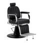 Professionele barberstoel Gabbiano Elias zwart voor barbering, scheerbehandelingen en herensalons met hoog werkcomfort Professionele barberstoel Gabbiano Elias zwart voor barbering, scheerbehandelingen en herensalons met hoog werkcomfort