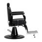 Professionele barberstoel Gabbiano Elias zwart voor barbering, scheerbehandelingen en herensalons met hoog werkcomfort Professionele barberstoel Gabbiano Elias zwart voor barbering, scheerbehandelingen en herensalons met hoog werkcomfort