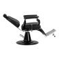 Professionele barberstoel Gabbiano Elias zwart voor barbering, scheerbehandelingen en herensalons met hoog werkcomfort Professionele barberstoel Gabbiano Elias zwart voor barbering, scheerbehandelingen en herensalons met hoog werkcomfort